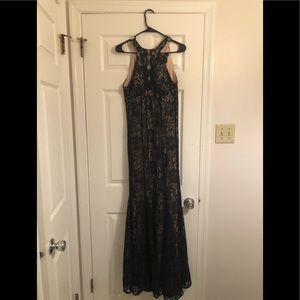 Beautiful Black Lace Gown / Prom Dress